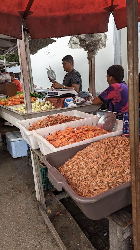 Marché de Barreirinhas , les crevettes