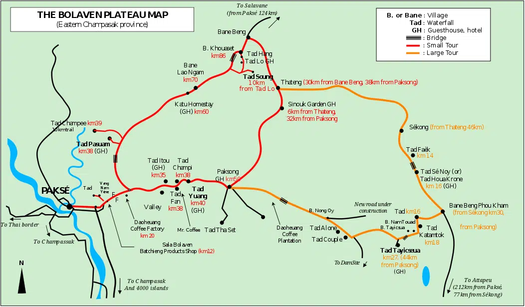 carte bolovens 