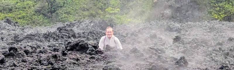 fumerolles au Pacaya