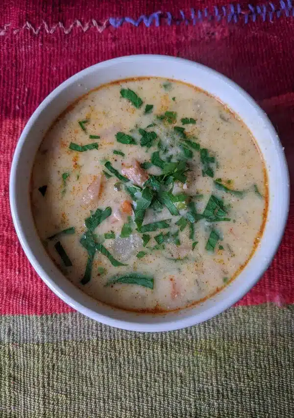 sopa de mani