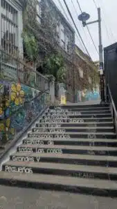 escalier poeme Valparaiso